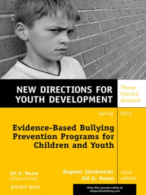 Evidence-Based Bullying Prevention Programs For Children And Youth By ...